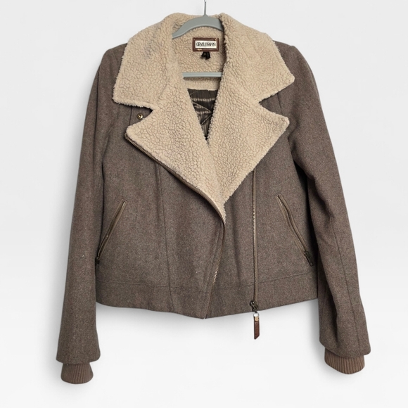 Gentle Fawn Brown and Cream Teddy Jacket - Picture 8 of 13